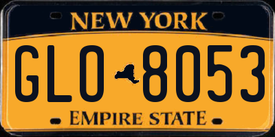 NY license plate GLO8053