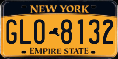 NY license plate GLO8132