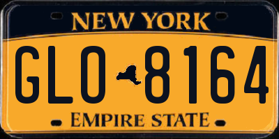 NY license plate GLO8164