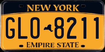 NY license plate GLO8211