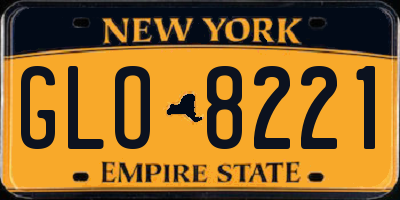 NY license plate GLO8221