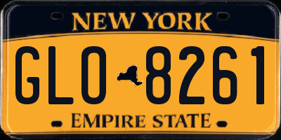 NY license plate GLO8261