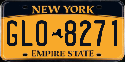 NY license plate GLO8271