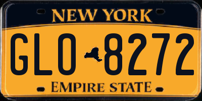 NY license plate GLO8272