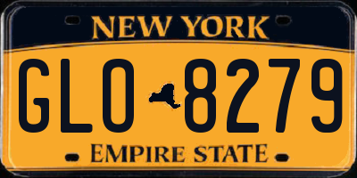 NY license plate GLO8279