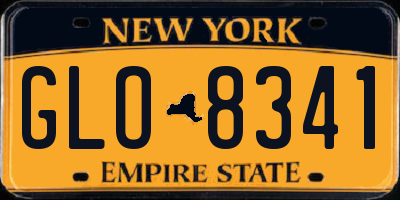 NY license plate GLO8341