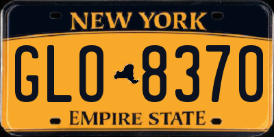 NY license plate GLO8370