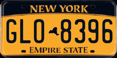 NY license plate GLO8396
