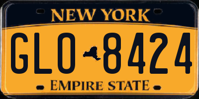 NY license plate GLO8424