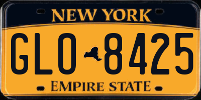 NY license plate GLO8425