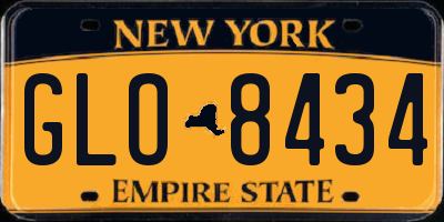 NY license plate GLO8434