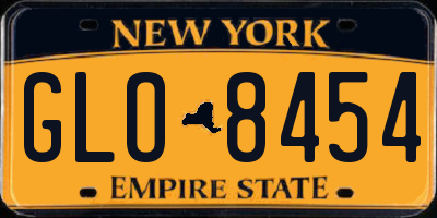 NY license plate GLO8454