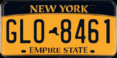 NY license plate GLO8461