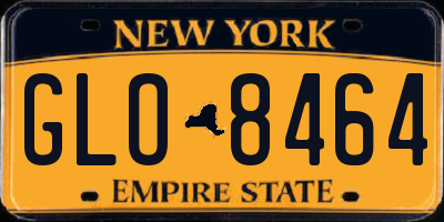 NY license plate GLO8464