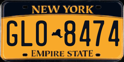 NY license plate GLO8474