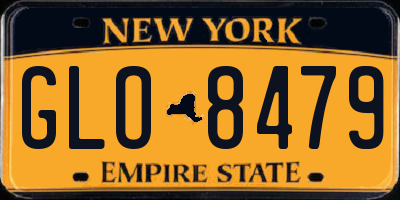 NY license plate GLO8479