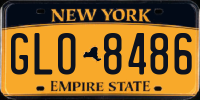 NY license plate GLO8486