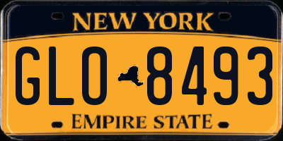 NY license plate GLO8493