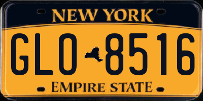 NY license plate GLO8516