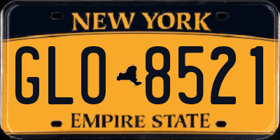 NY license plate GLO8521