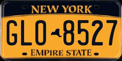 NY license plate GLO8527