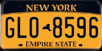 NY license plate GLO8596