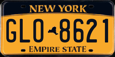 NY license plate GLO8621