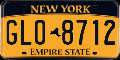 NY license plate GLO8712