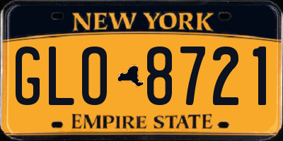NY license plate GLO8721