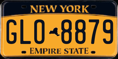 NY license plate GLO8879