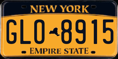 NY license plate GLO8915