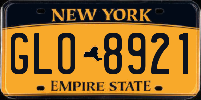 NY license plate GLO8921