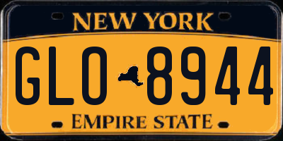 NY license plate GLO8944