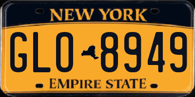 NY license plate GLO8949