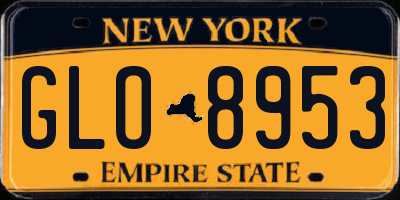 NY license plate GLO8953