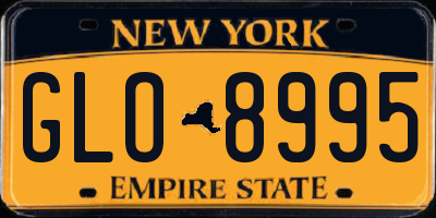 NY license plate GLO8995