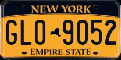 NY license plate GLO9052