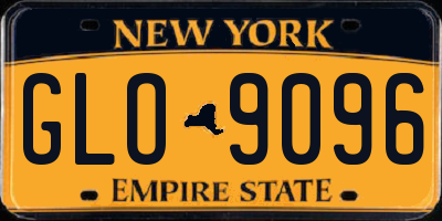 NY license plate GLO9096