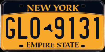 NY license plate GLO9131