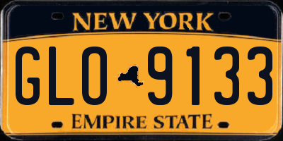 NY license plate GLO9133