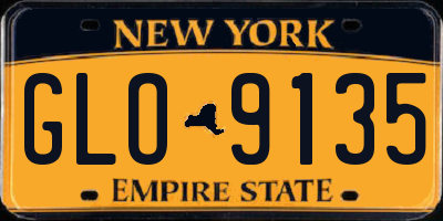 NY license plate GLO9135