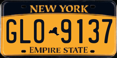 NY license plate GLO9137