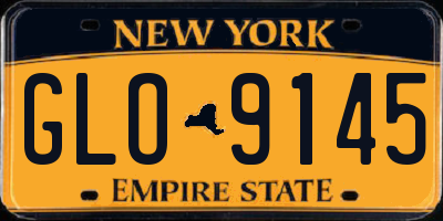 NY license plate GLO9145