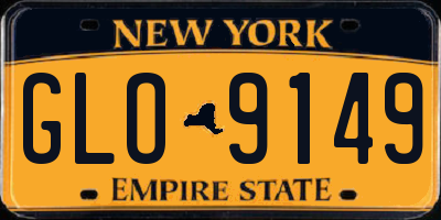 NY license plate GLO9149
