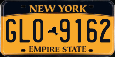 NY license plate GLO9162