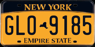 NY license plate GLO9185
