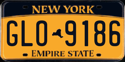NY license plate GLO9186