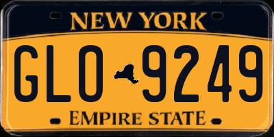 NY license plate GLO9249