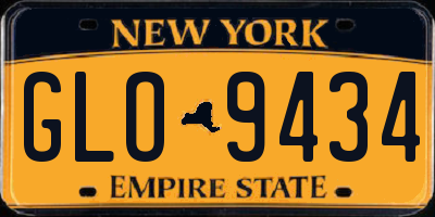 NY license plate GLO9434