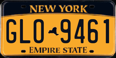 NY license plate GLO9461